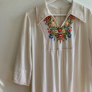 Vintage | Embroidered 70’s Boho Muumuu